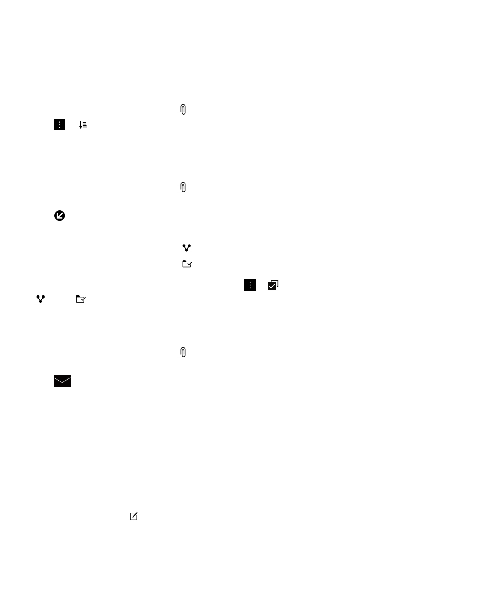 Blackberry Hub からメールおよびメッセージを送信する Blackberry Leap